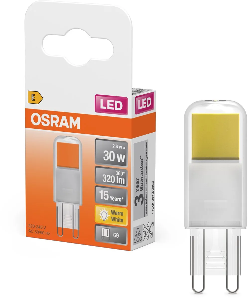 Osram G9 LED Insteeklamp 2.6W - 320 Lumen Warm Wit - afbeelding 4 van 6