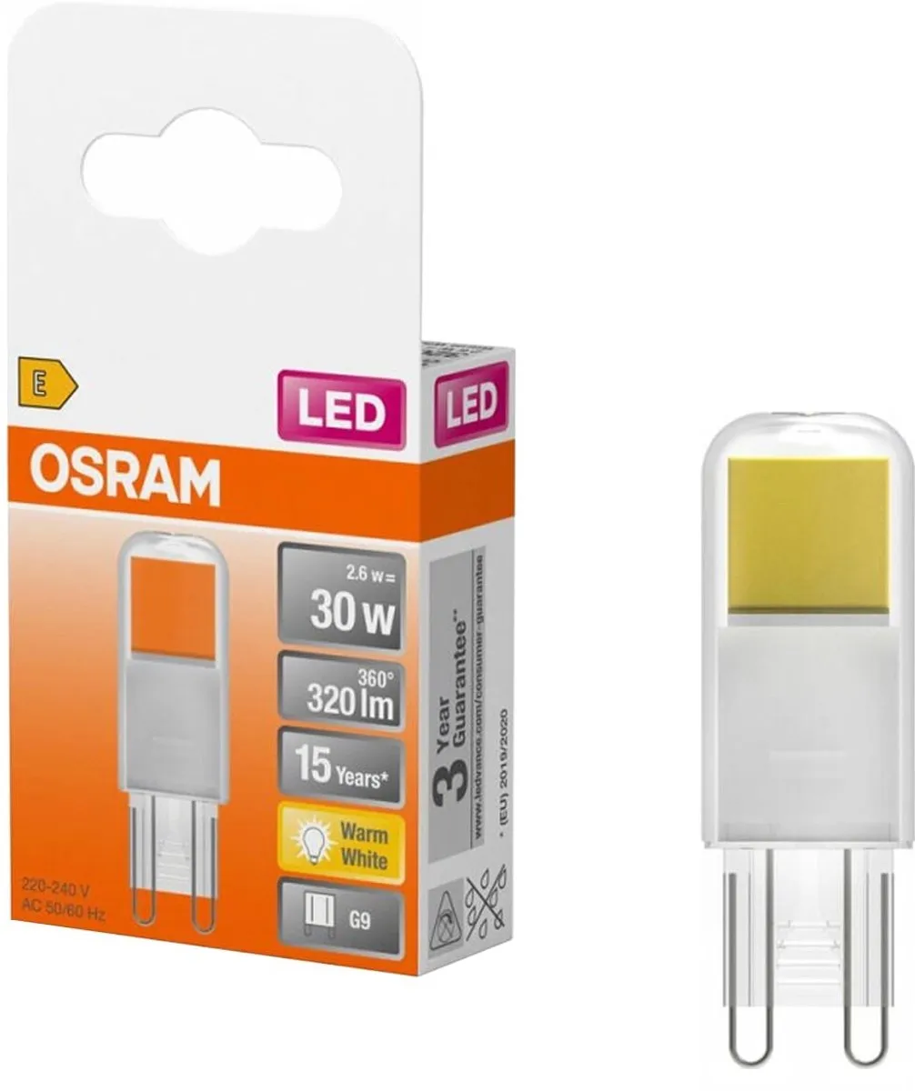 Osram G9 LED Insteeklamp 2.6W - 320 Lumen Warm Wit - afbeelding 3 van 6