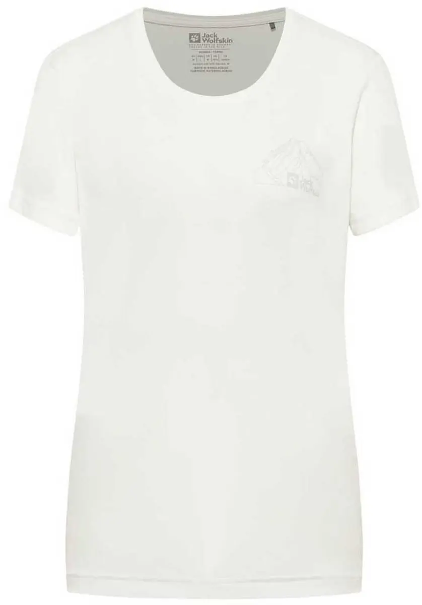 Jack Wolfskin Peak Graphic T-Shirt Dames - Wit - M - afbeelding 4 van 6