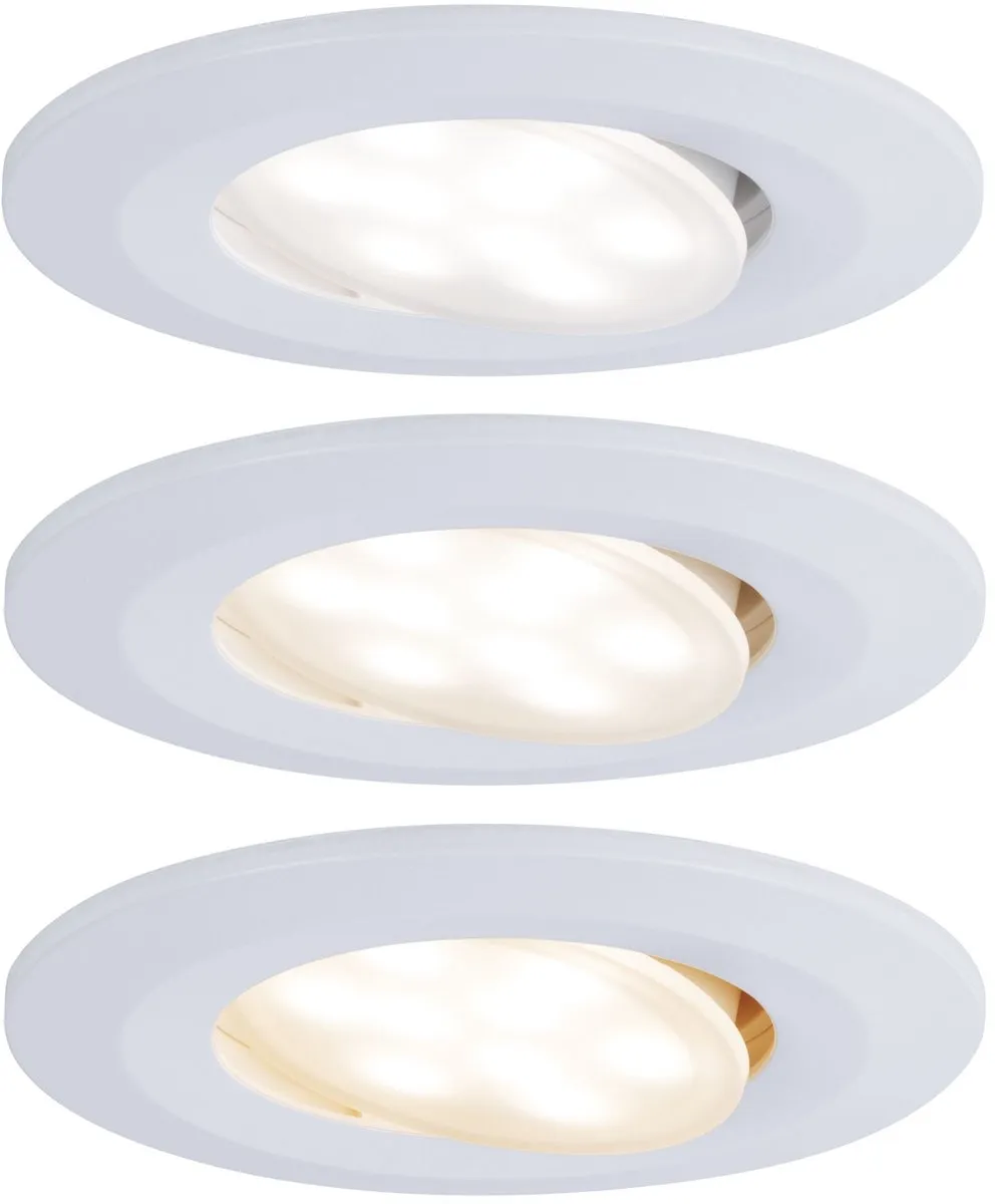 Paulmann LED Inbouwspots Calla Set - 3 Stuks - 430 lm - Wit mat - afbeelding 6 van 6