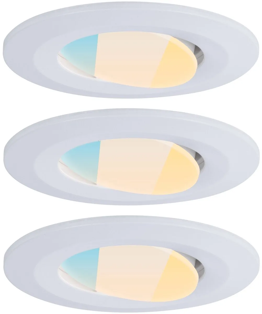 Paulmann LED Inbouwspots Calla Set - 3 Stuks - 430 lm - Wit mat