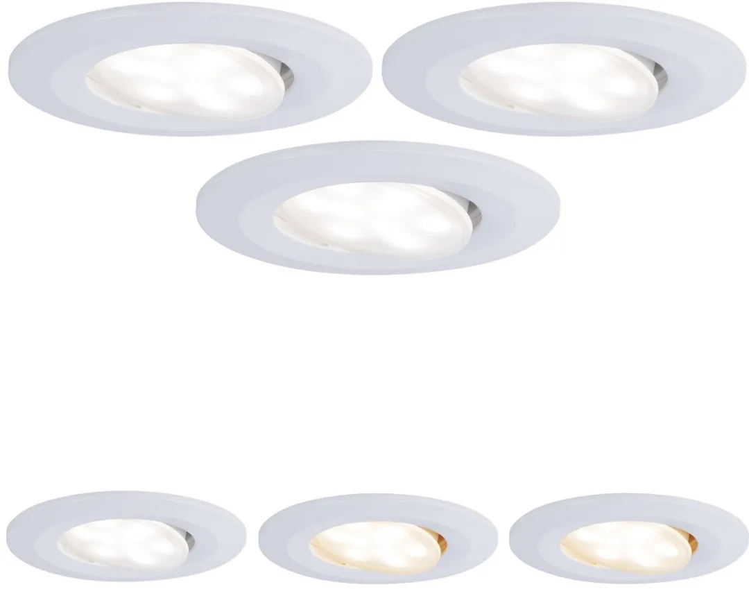 Paulmann LED Inbouwspots Calla Set - 3 Stuks - 430 lm - Wit mat