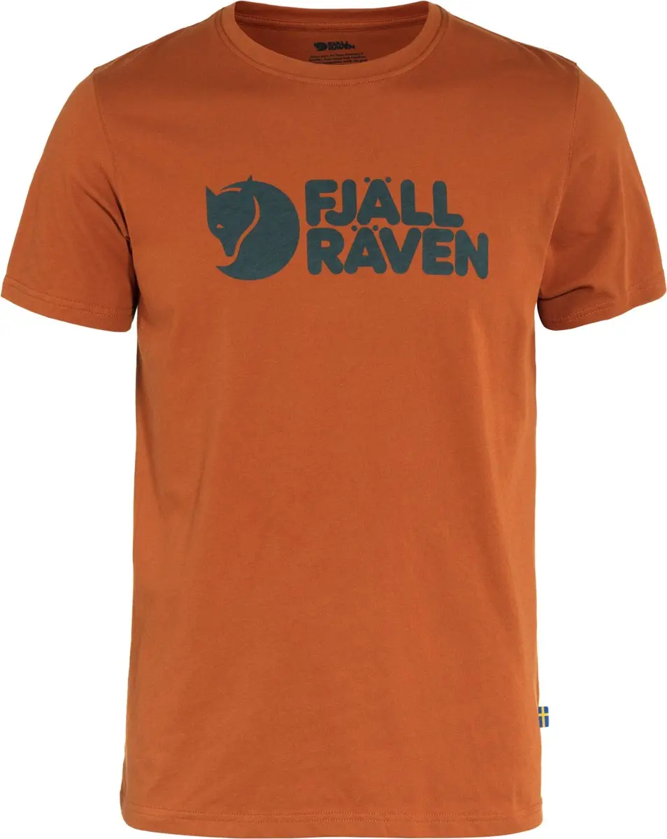 Fjallraven Logo T-shirt Men - Outdoorshirt - Heren - Terracotta Brown - Maat L