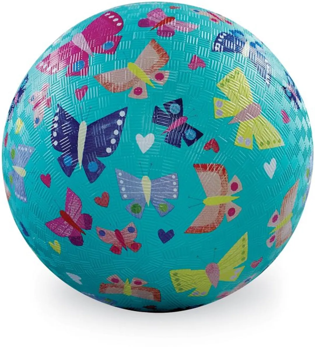 Crocodile Creek Natuurrubber Bal Regenboogvlinders 13cm