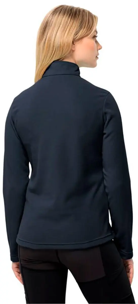 Jack Wolfskin Taunus Fleece Dames 1/2 Rits - Night Blue - afbeelding 2 van 6