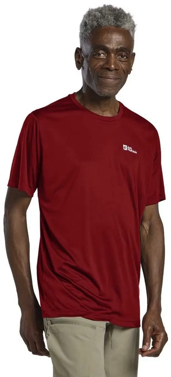 Jack Wolfskin Tech T-shirt Met Korte Mouwen Rood S Man