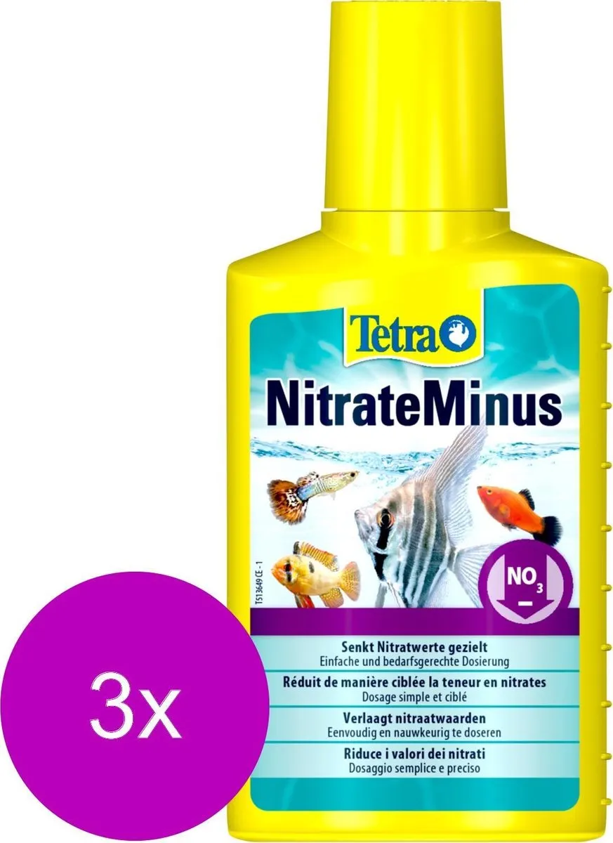 Tetra Aqua Nitrate Minus Waterverbeteraar - 3x100ml