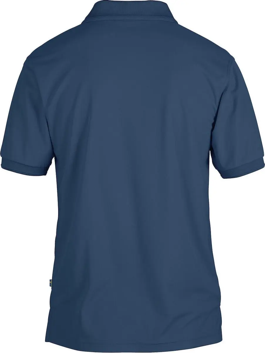 Fjallraven Crowley Pique Polo Heren - Uncle Blue - M - afbeelding 6 van 6