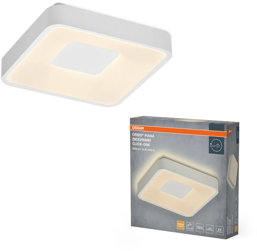Osram Orbis Piana LED Plafondlamp 290mm - 16W 3000K - Wit