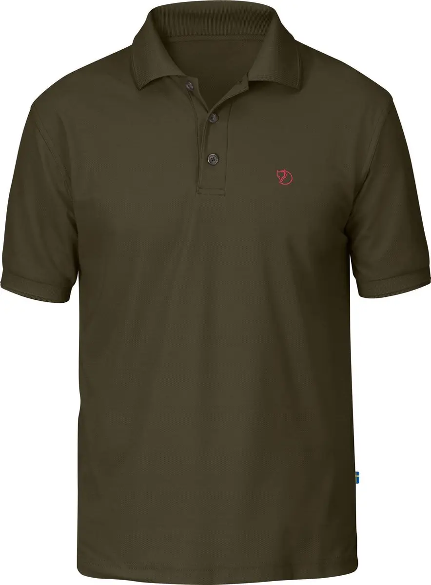 Fjallraven Crowley Pique Shirt Heren - Dark Olive - M