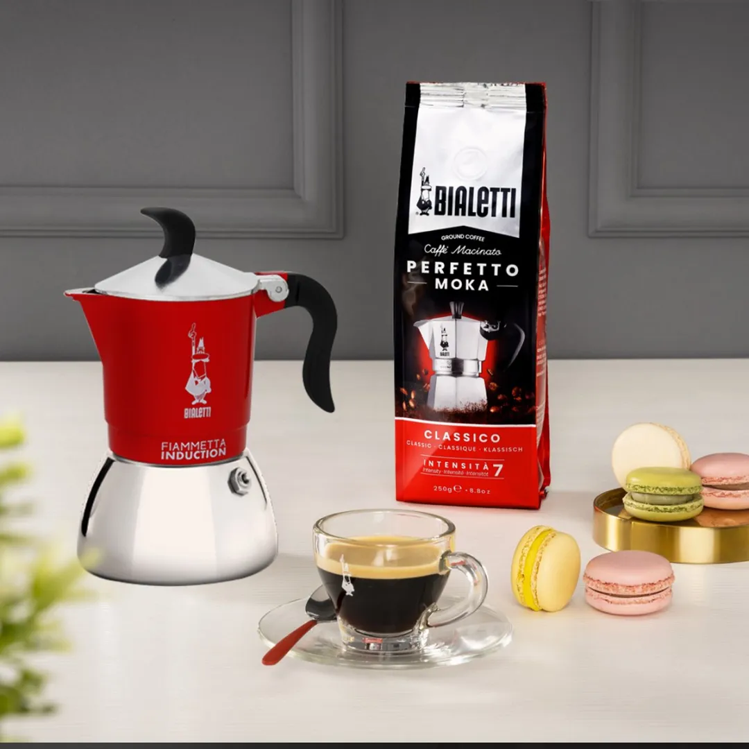 Bialetti Fiammetta Induction Moka Express 0,1L - Rood