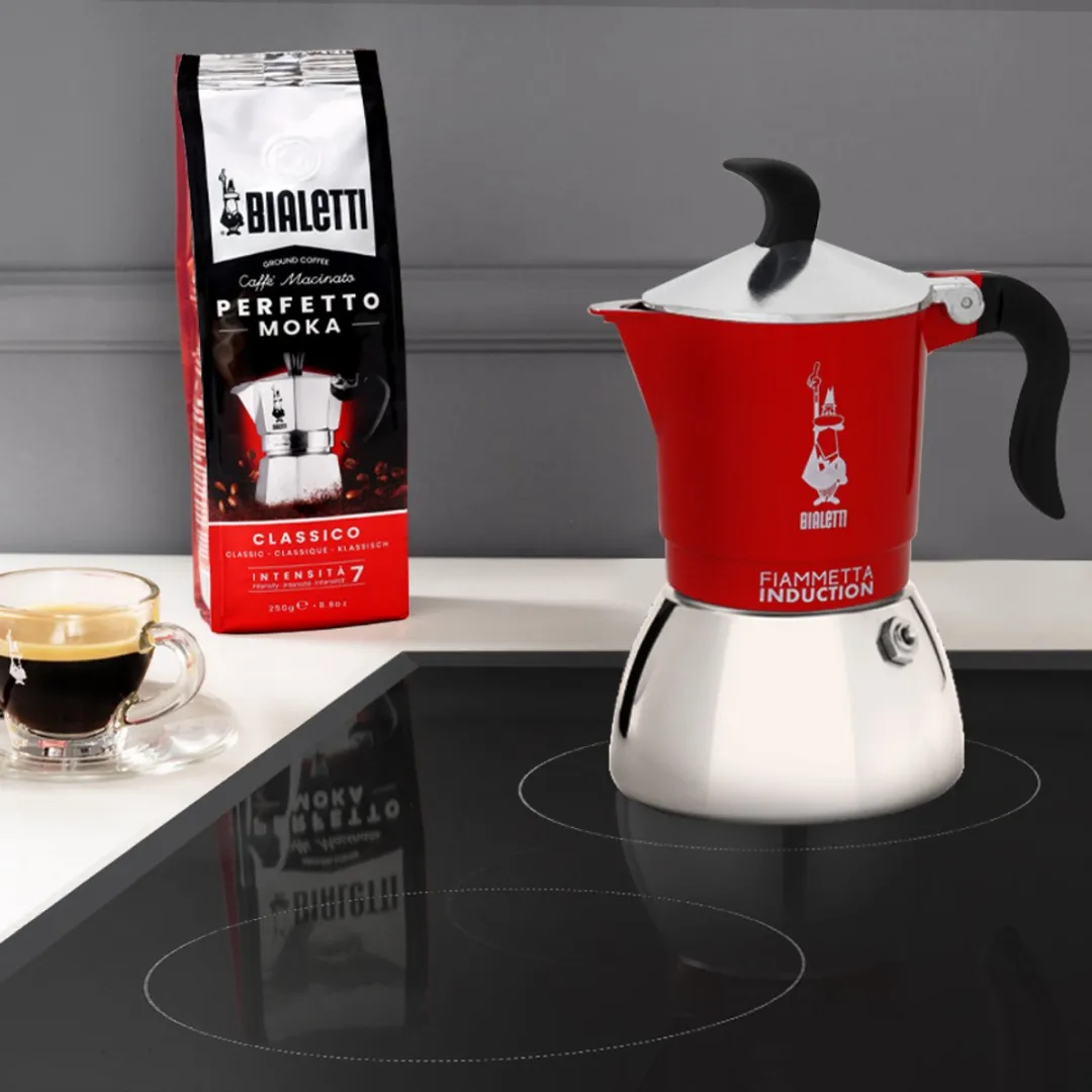 Bialetti Fiammetta Induction Moka Express 0,1L - Rood