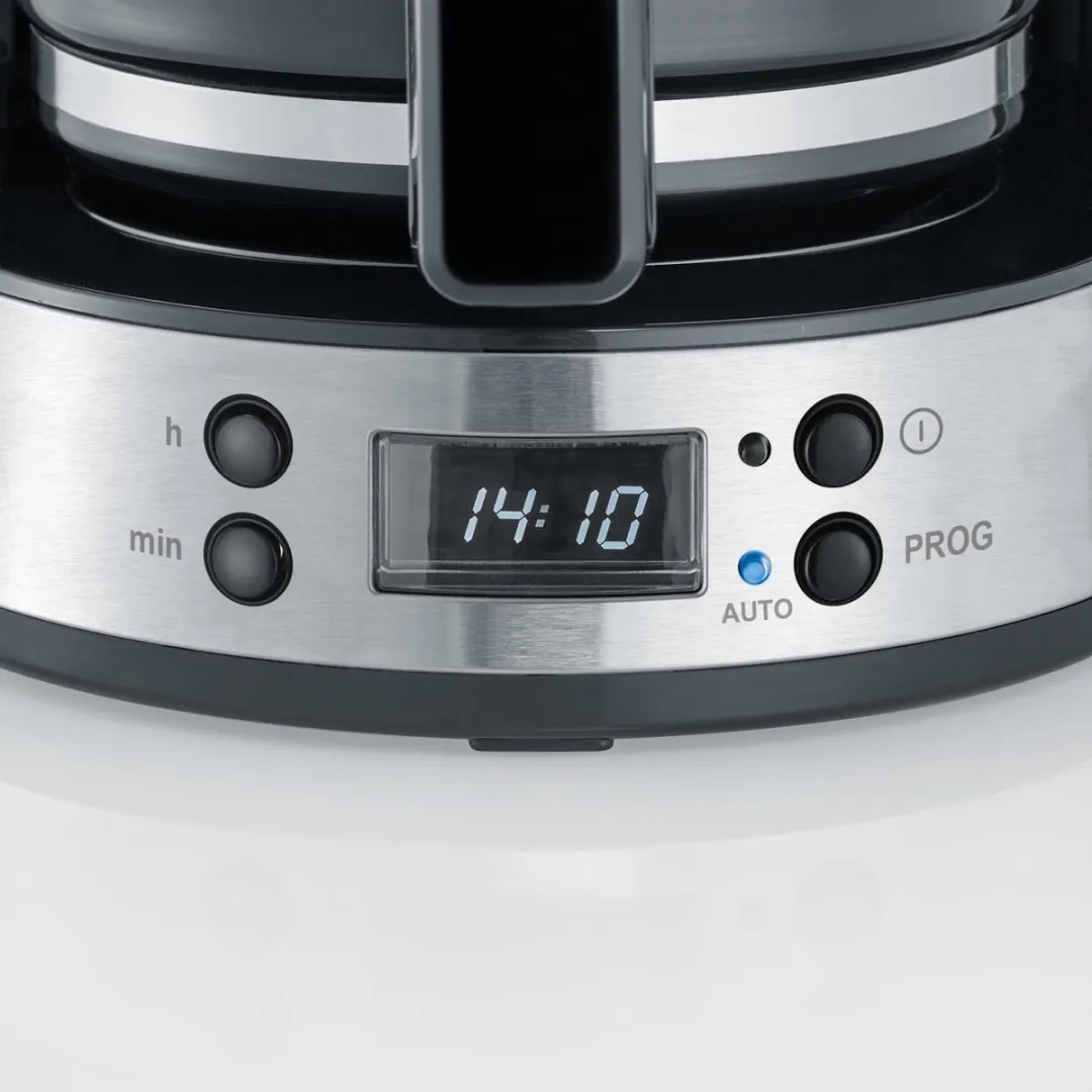 Severin KA 4826 Koffiezetter 1000W - 8 Kopjes - 1.25L - Zwart/RVS