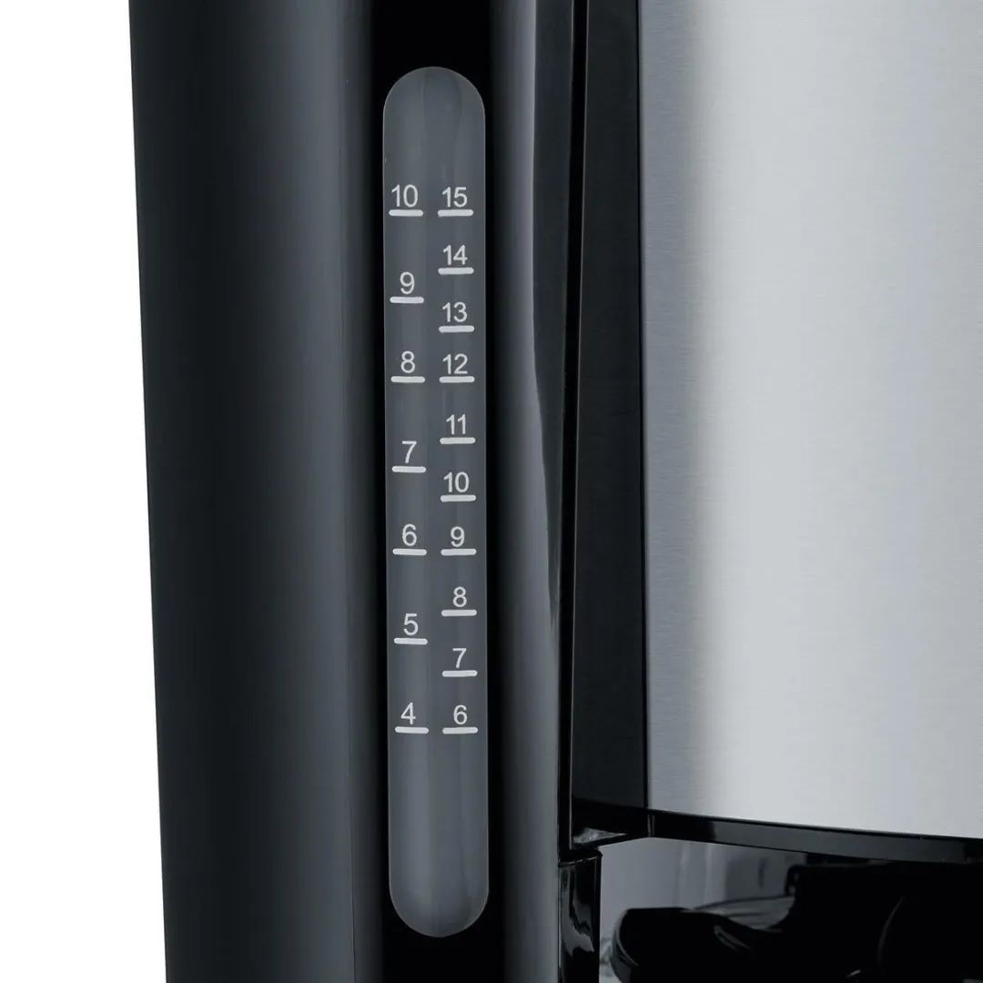 Severin KA 4826 Koffiezetter 1000W - 8 Kopjes - 1.25L - Zwart/RVS