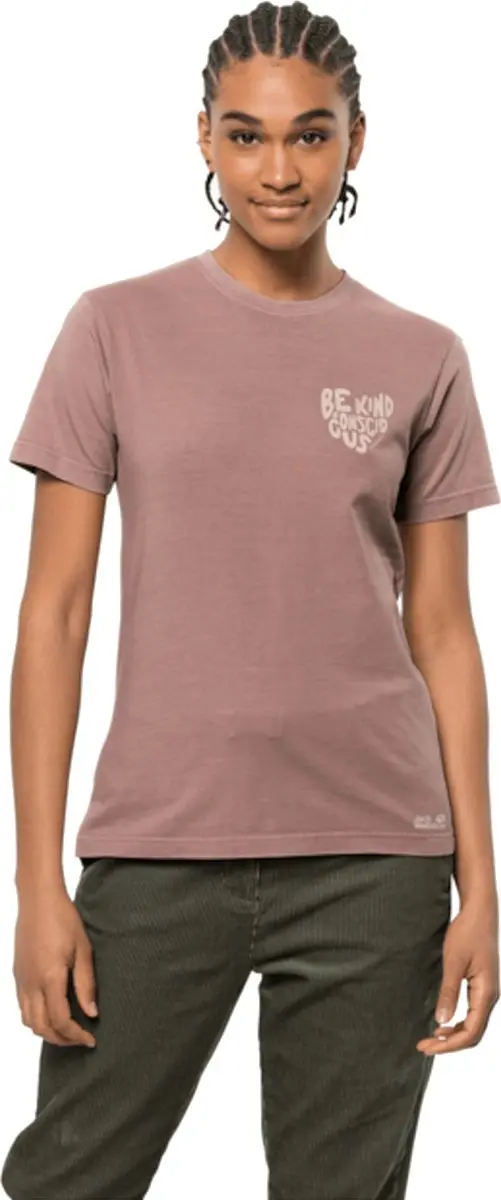 Jack Nature Tee W, Vrouwen, Roze, T-shirt, maat: M - afbeelding 2 van 3