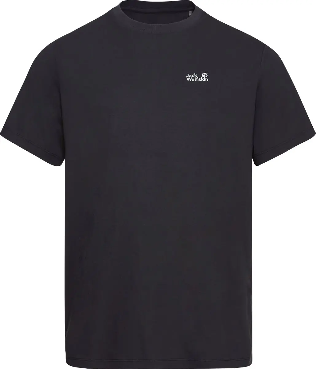 Jack Wolfskin ESSENTIAL T M Heren Outdoorshirt-black