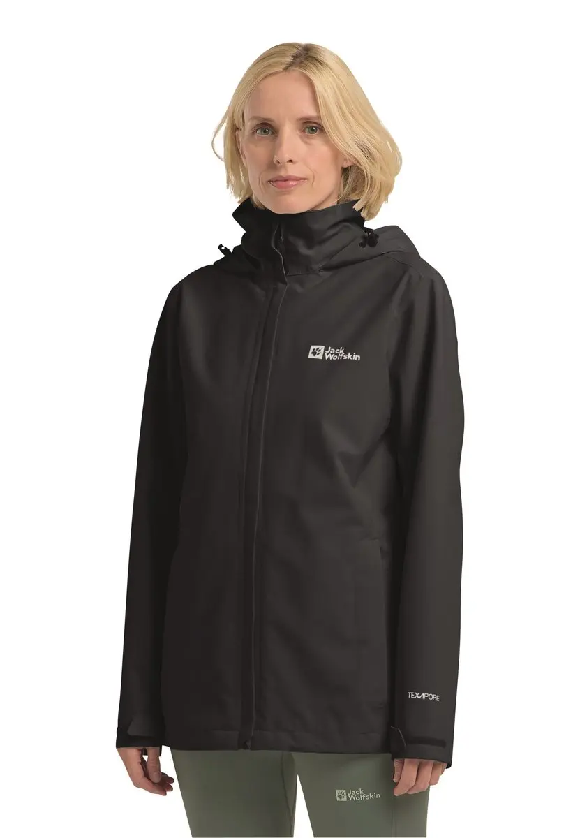 Jack Wolfskin Trailtime 2-Layer Jacket Dames - Zwart - L - afbeelding 4 van 6