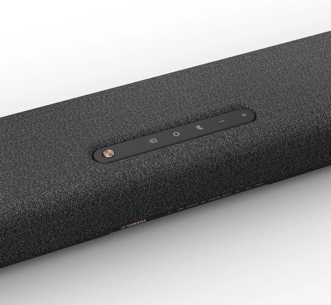 Yamaha TRUE X BAR 40A – Dolby Atmos Soundbar met Ingebouwde Subwoofers – WiFi, Bluetooth, AirPlay 2 – 180W – Donker Grijs