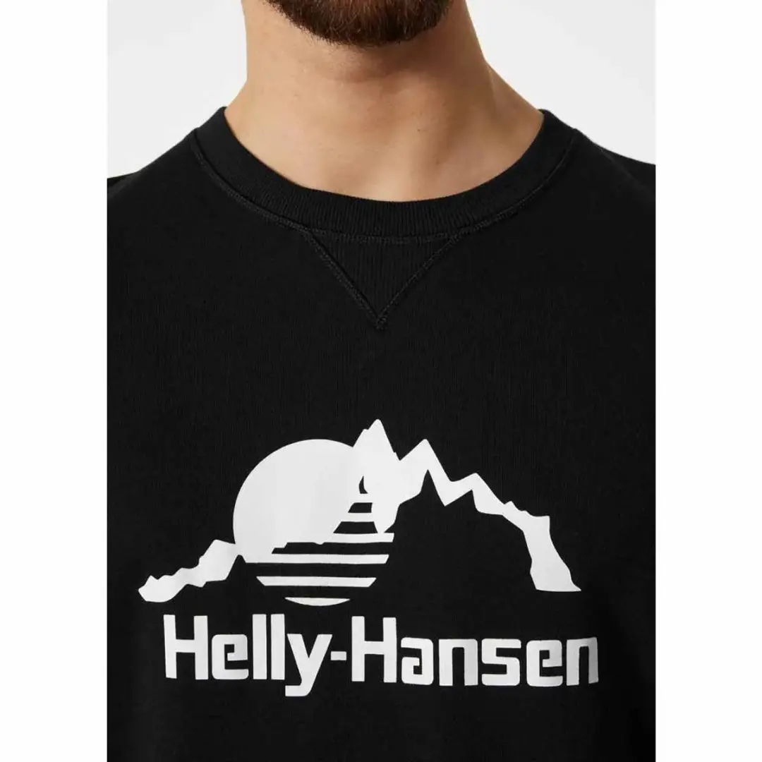 Helly Hansen YU Crew 2.0 Sweatshirt - Zwart - M - afbeelding 4 van 4