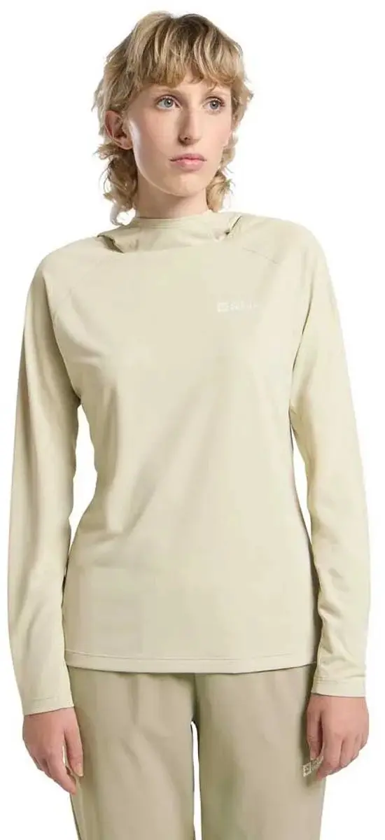 Jack Wolfskin Prelight Swift Hoodie Beige L Vrouw