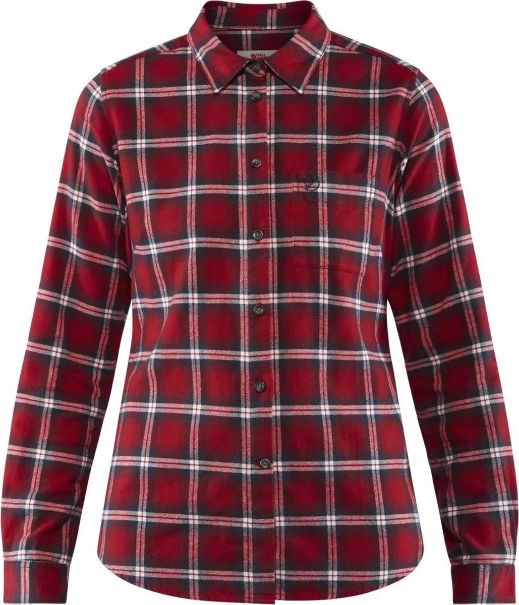 Fjallraven Övik Flannel Shirt W Dames Outdoorblouse - Maat S
