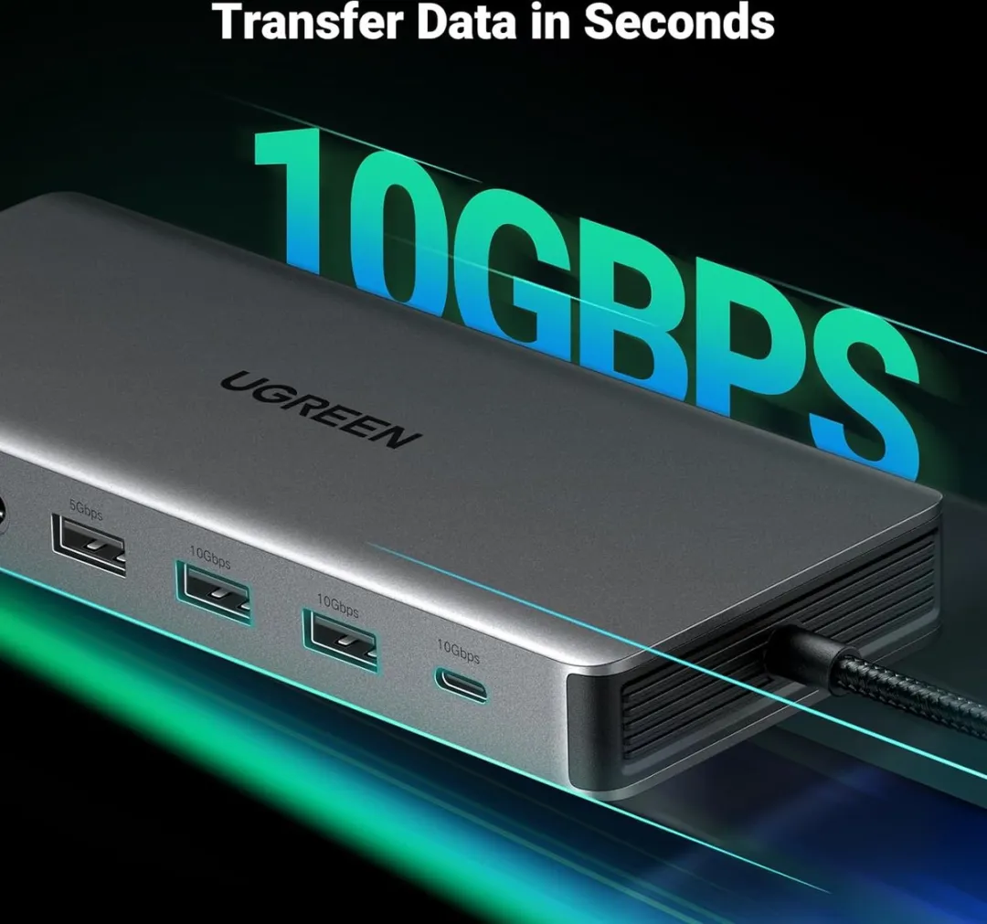 Ugreen Revodok Pro 313 Docking Station 100W PD - Grijs