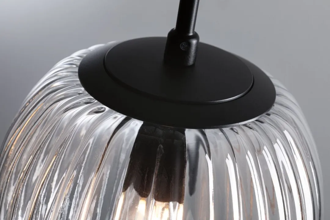 Paulmann Ruya LED-hanglamp E14 20W Glas - Zwart mat