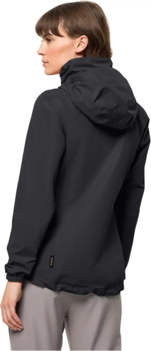 Jack Wolfskin Stormy Point 2L Dames Outdoorjas - Zwart - afbeelding 3 van 4