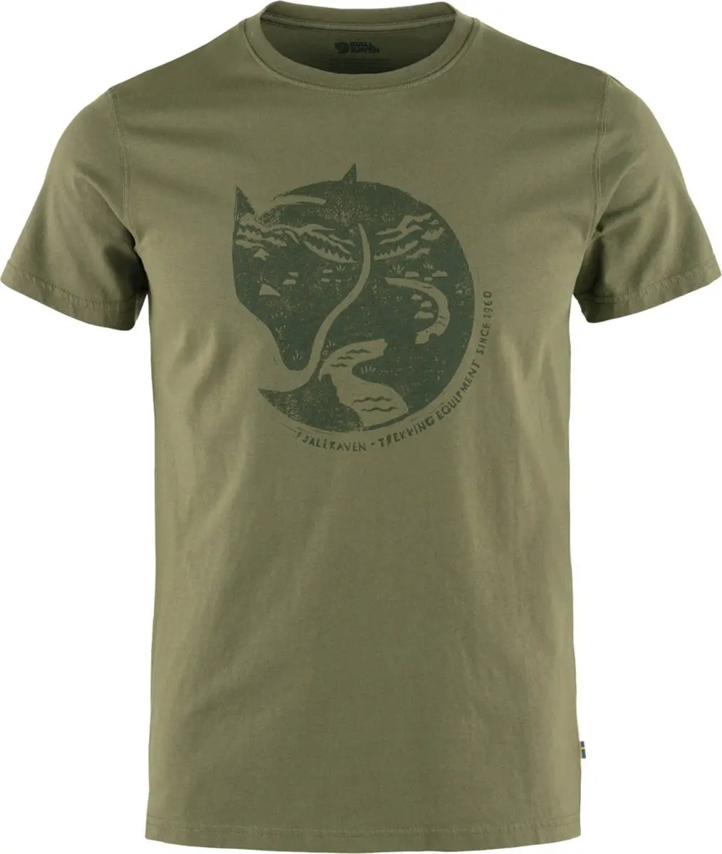 Fjällräven Arctic Fox T-shirt Met Korte Mouwen Groen M Man