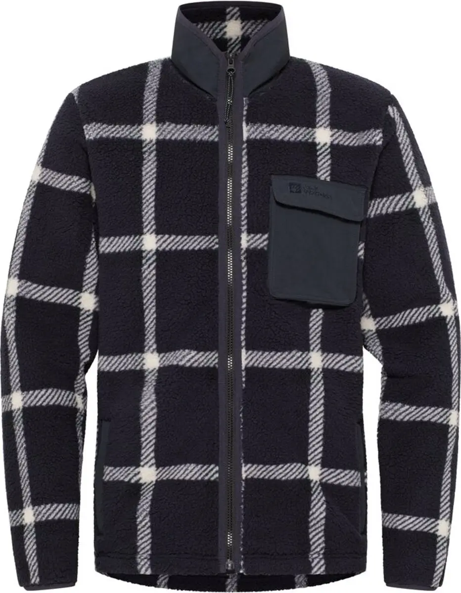 Jack Wolfskin Felsicht Check Jacket Men - Outdoorvest - Heren - Blauw - Maat M