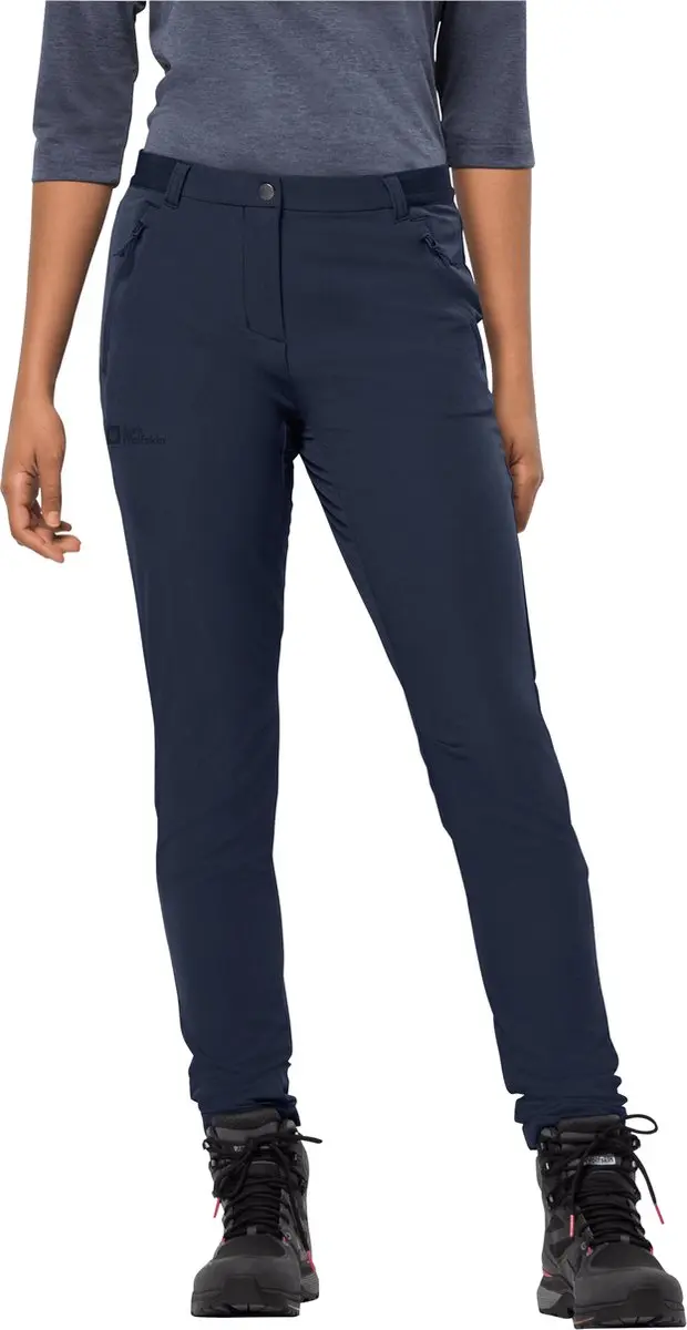 Jack Wolfskin Geigelstein Slim Pants Women - Outdoorbroek - Dames - Blauw - Maat 42