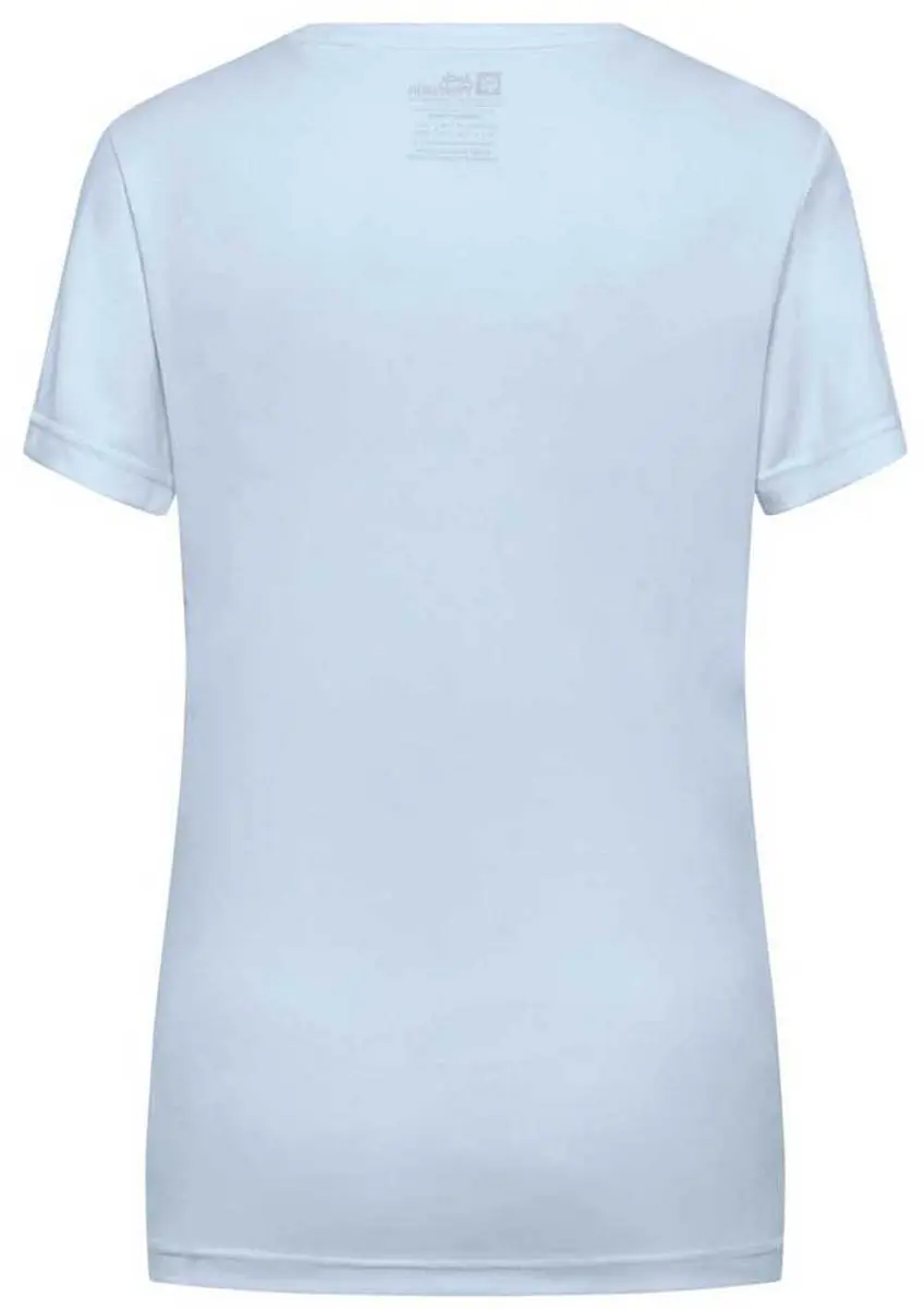Jack Wolfskin Tech Shirt Korte Mouw Dames - Pastelblauw - S - afbeelding 4 van 6
