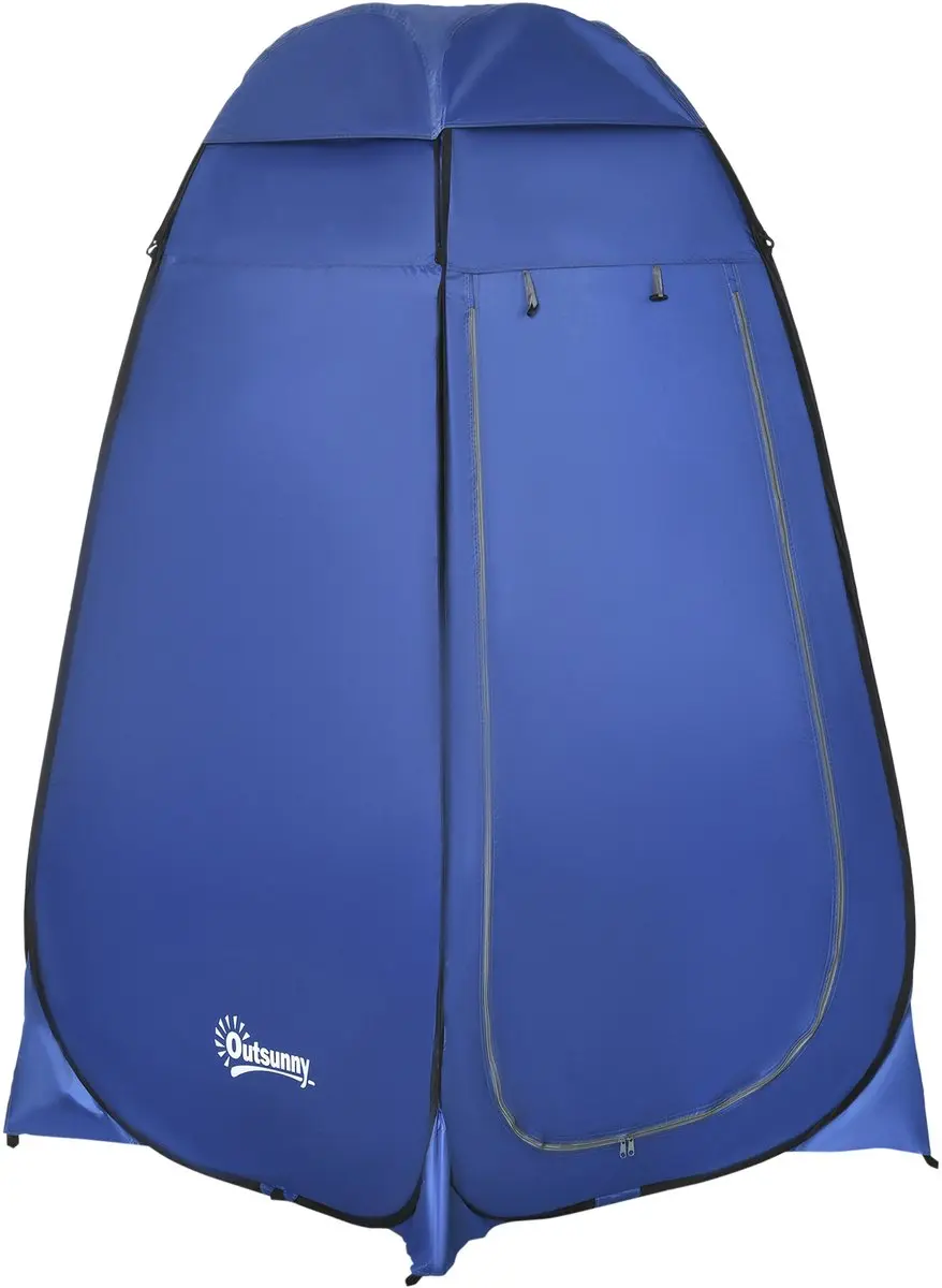 Outsunny Pop-up toilettent camping douchetent omkleedtent binnentas polyester bl