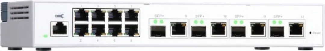 QNAP QSW-M408-4C Switch - 8x RJ45 + 4x SFP+ 10Gbps - Wit - afbeelding 6 van 6