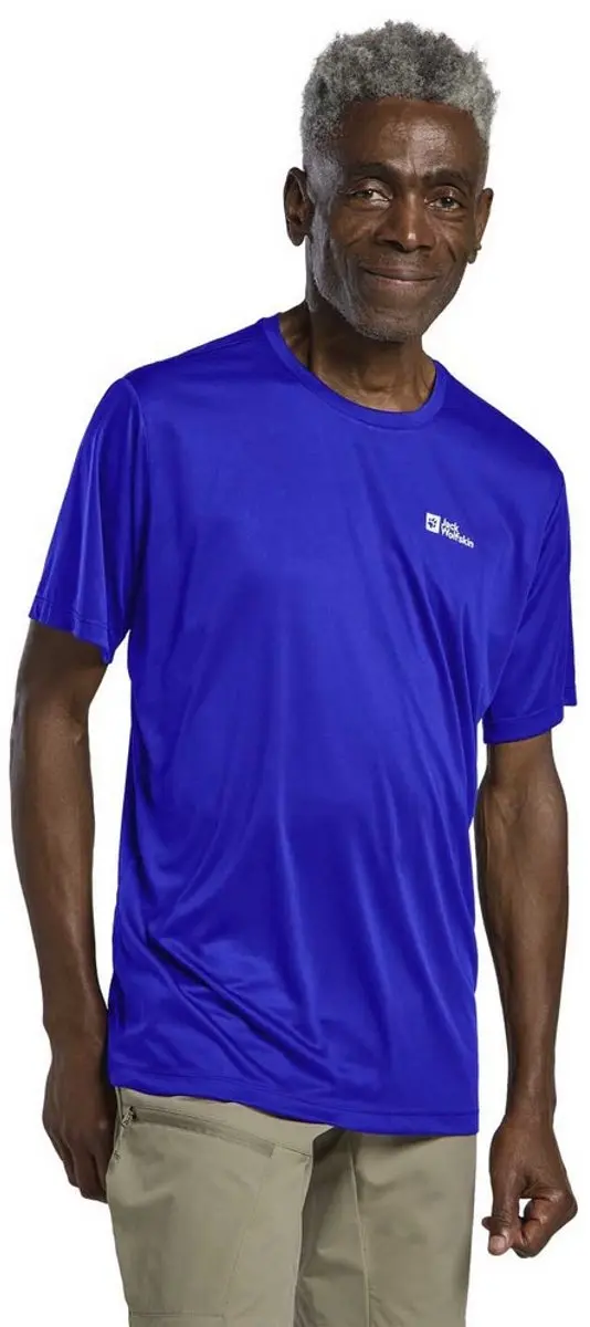 Jack Wolfskin Tech T-shirt Met Korte Mouwen Blauw L Man
