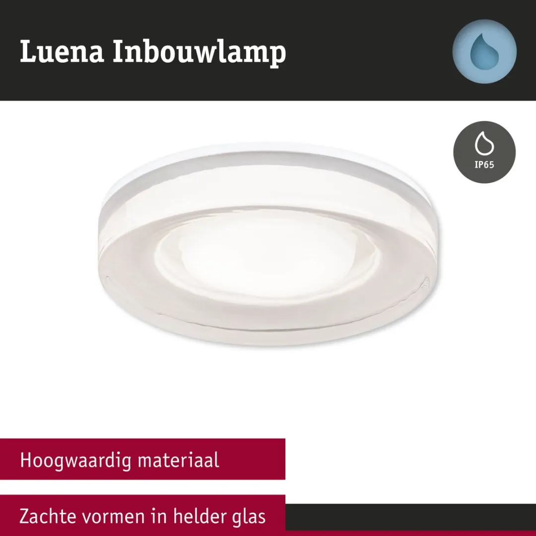 Paulmann Luena Inbouwlamp IP65 GU10 35W - Wit