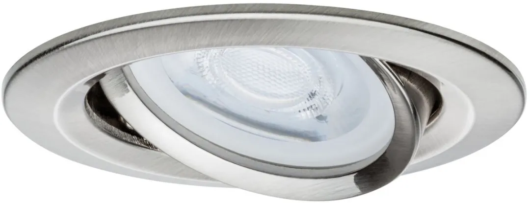 Paulmann Nova Inbouwlamp 84mm GU10 35W - Staal geborsteld