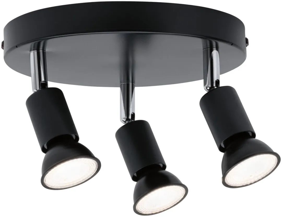 Paulmann Spotlight Carolina IP44 GU10 3x10W - Antraciet/Chroom