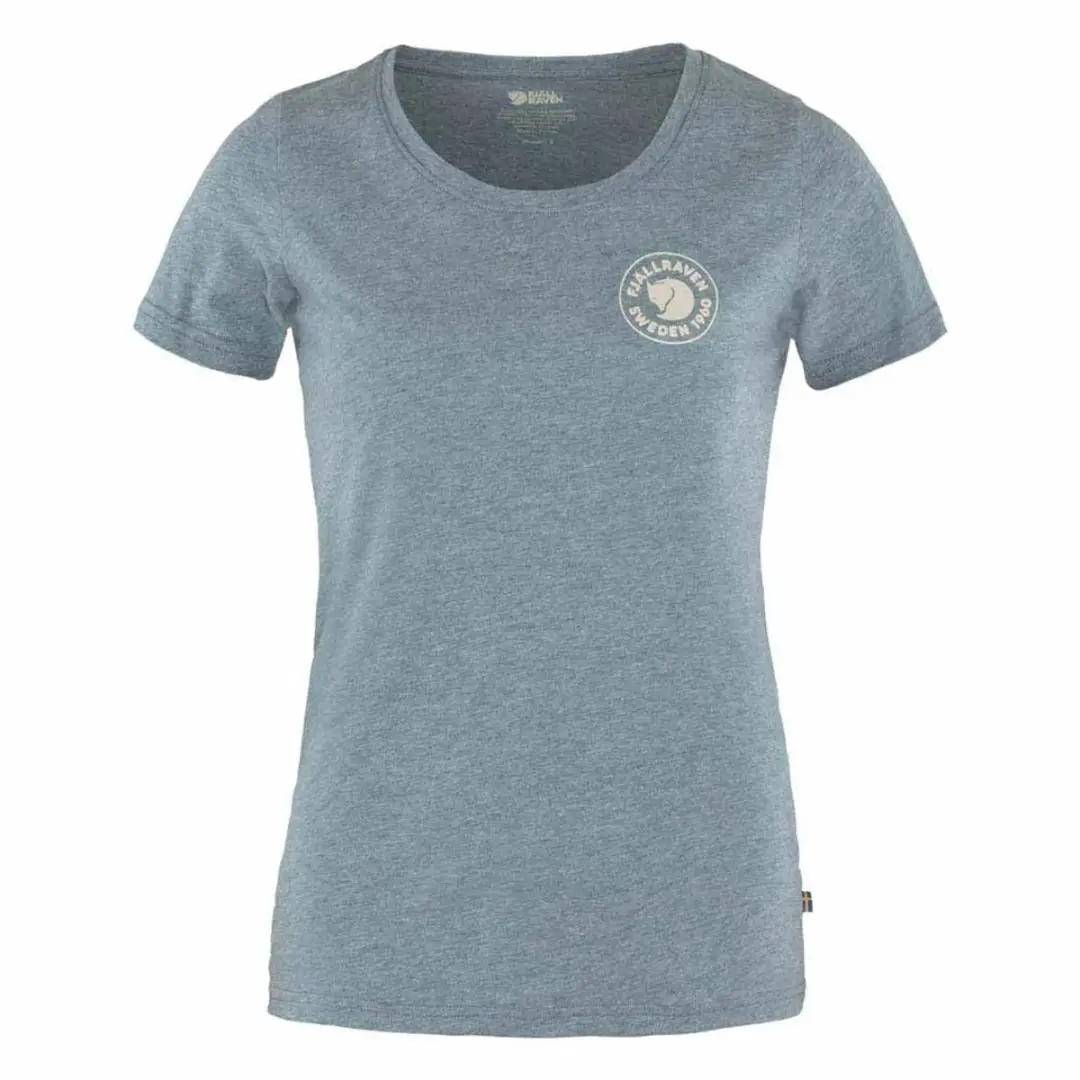 Fjällräven 1960 Logo Dames T-shirt - Blauw - L - afbeelding 4 van 4