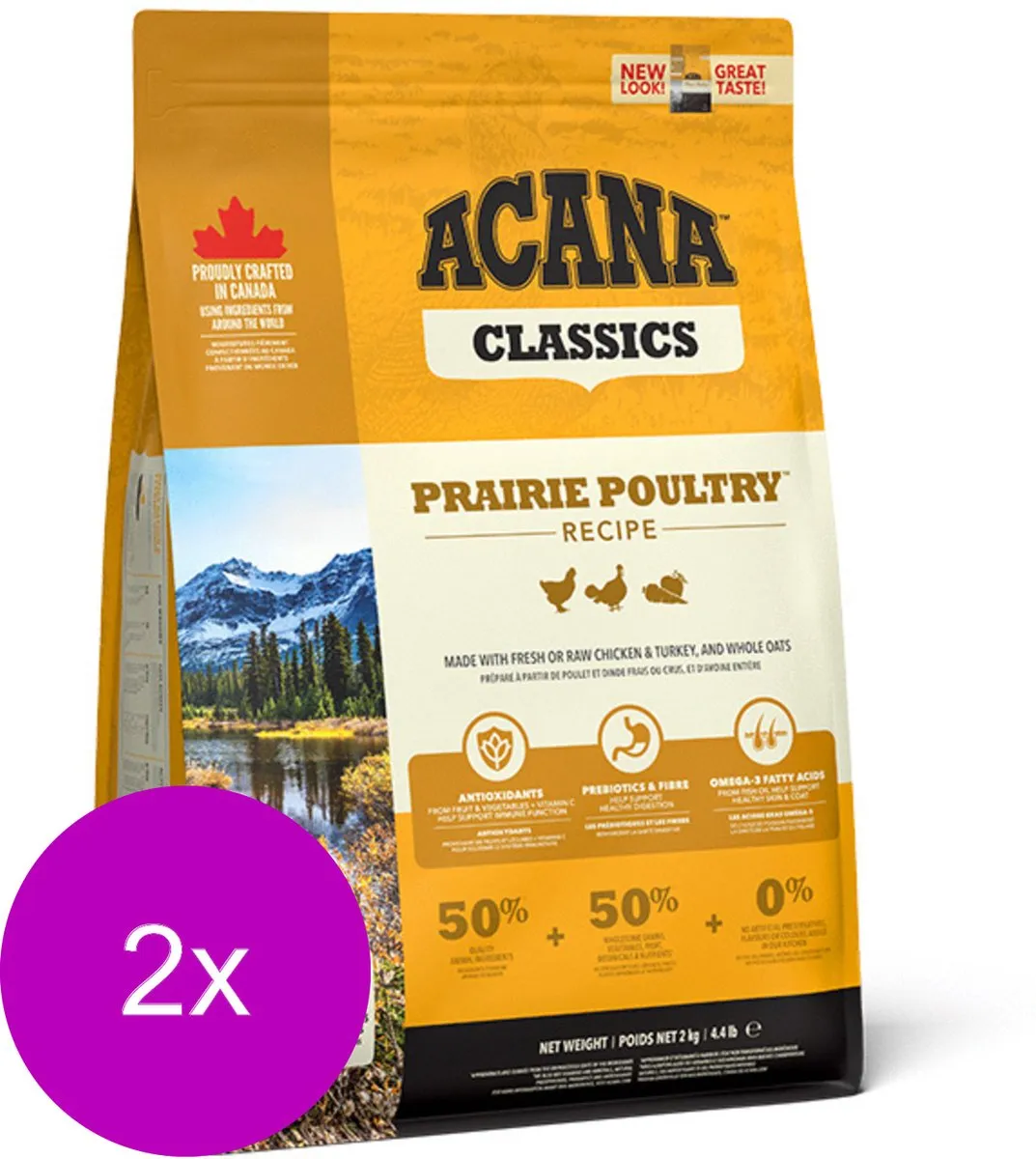 Acana Classics Prairie Poultry Hondenvoer - 2x2kg