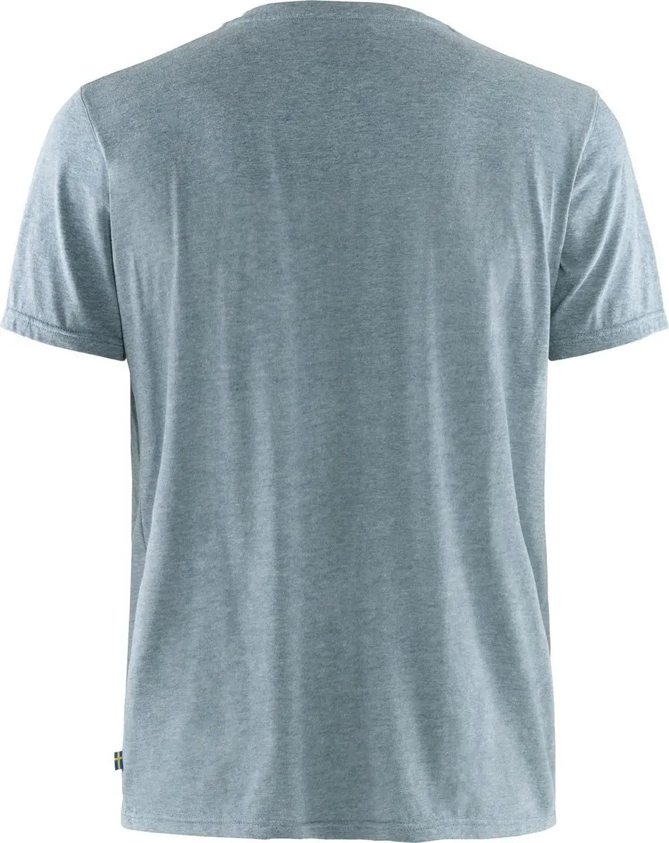 Fjällräven Logo T-Shirt Heren - Uncle Blue-Melange - XL - afbeelding 2 van 2