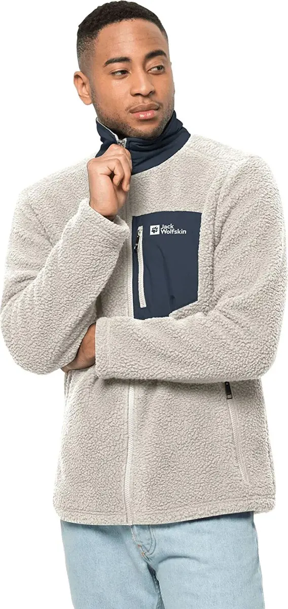 Jack Wolfskin Kingsway Fleece Heren - Wit - S - afbeelding 2 van 3