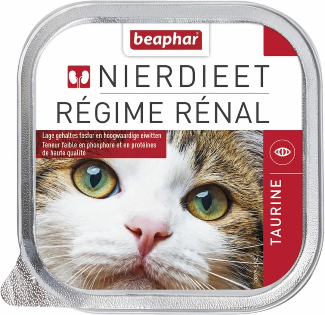Beaphar Nierdieet Kattenvoer Nat Naturel 100g - 16 Stuks