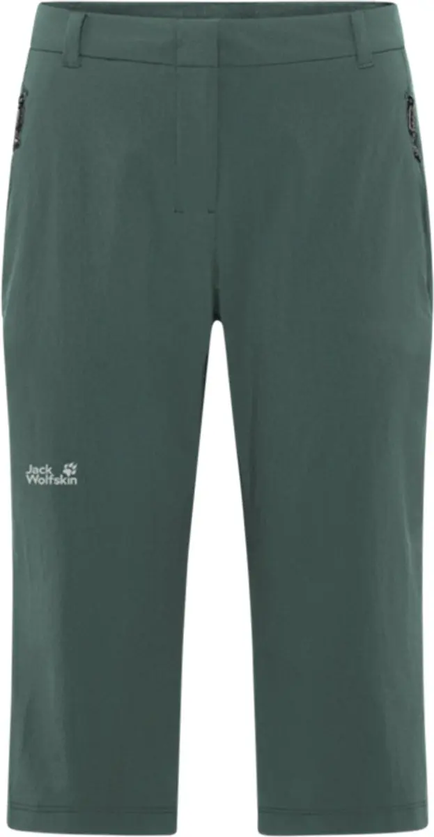 Jack Wolfskin Hikeout 3/4 Pants Women - Capri - Dames - Sago Palm - Maat 38