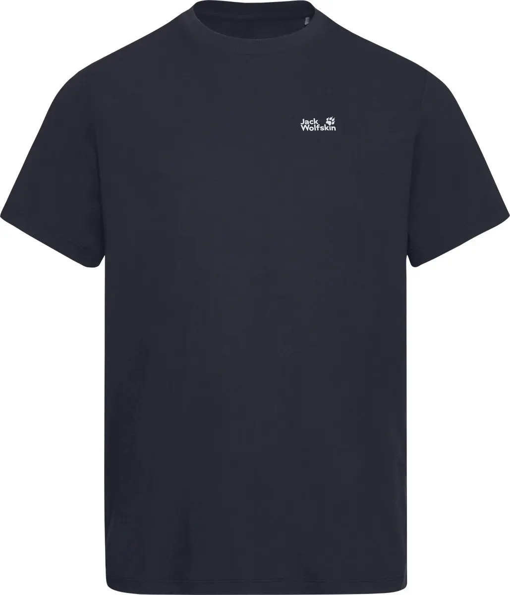 Jack Wolfskin ESSENTIAL T M Heren Outdoorshirt-dark navy