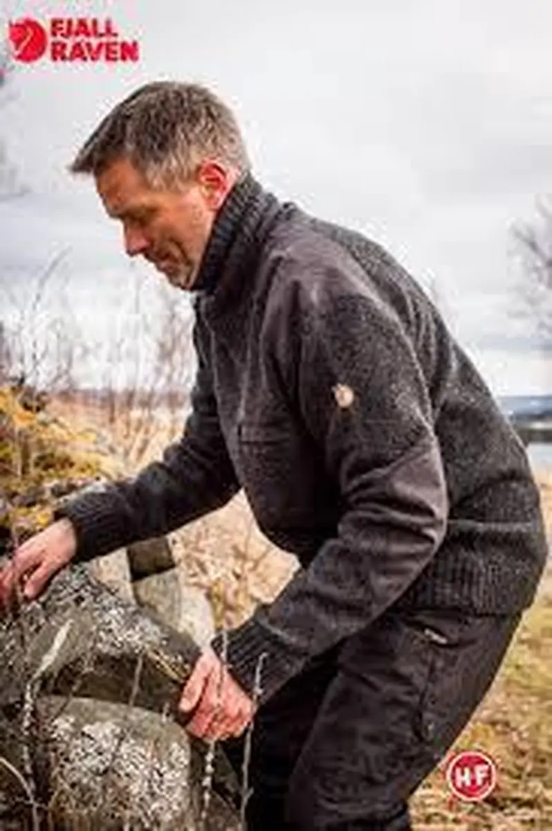 Fjällräven Koster Sweater Heren - Olijfgroen - afbeelding 4 van 6