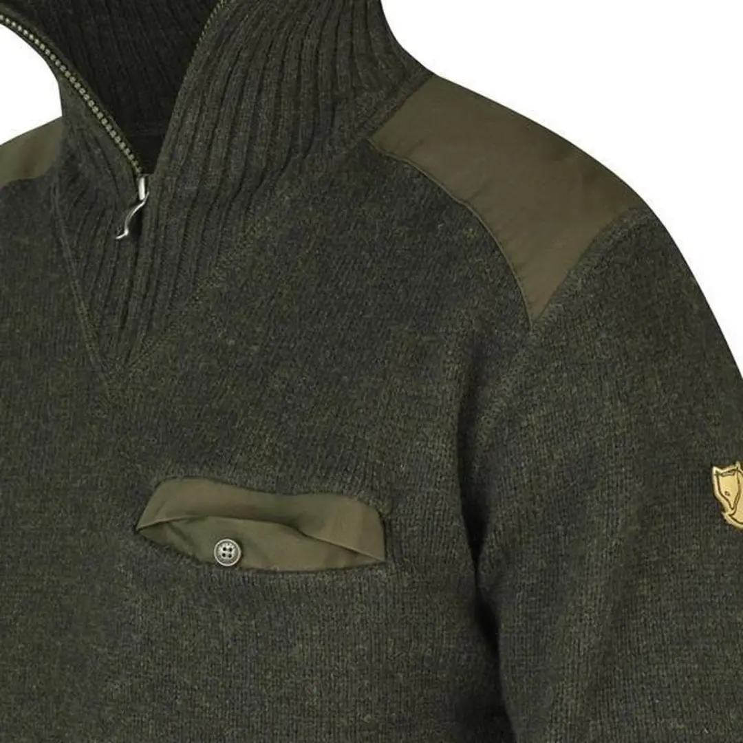 Fjällräven Koster Sweater Heren - Olijfgroen - afbeelding 6 van 6