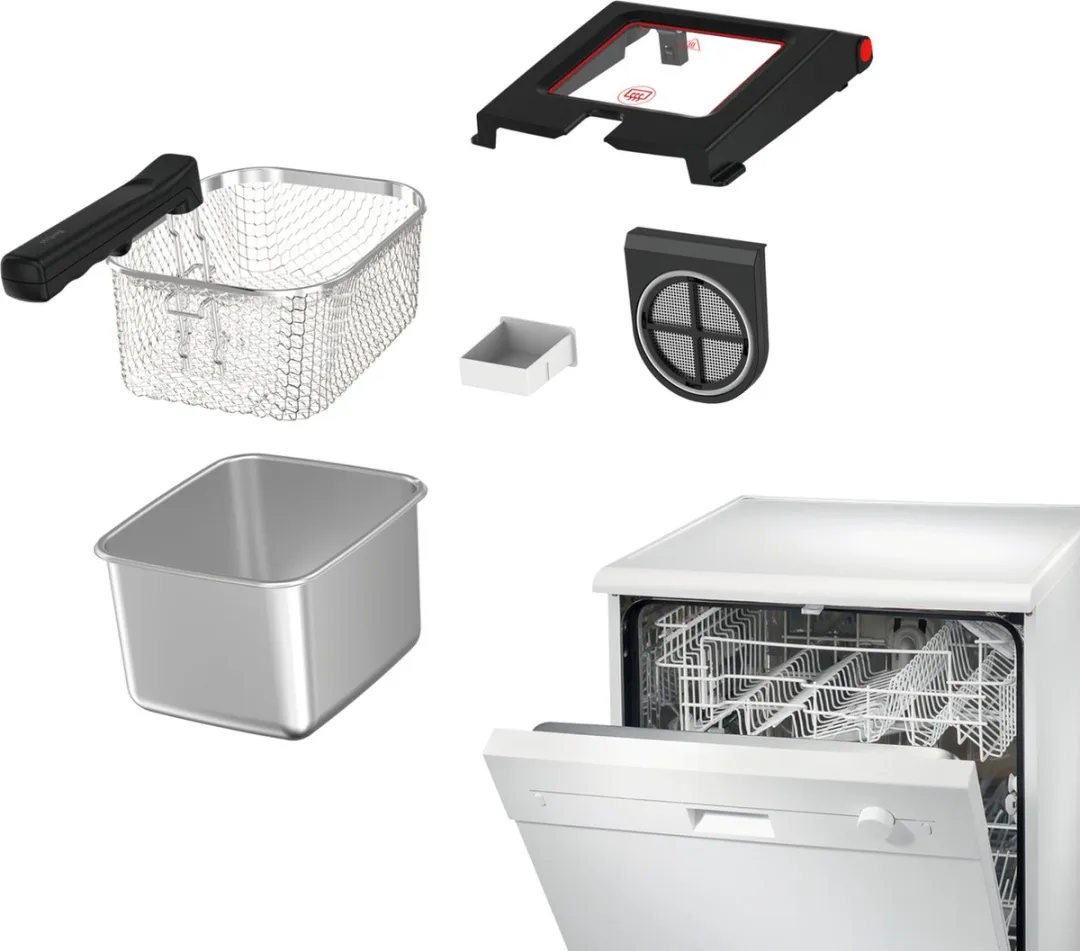 Tefal Clear Duo FR600D Frituurpan 2000W - 3,5L - Zwart