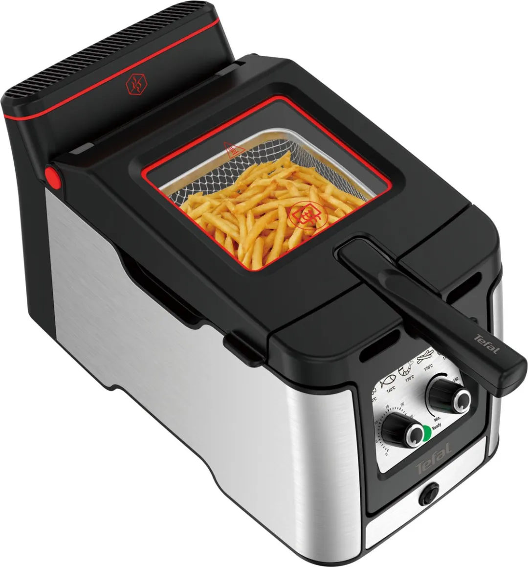 Tefal Clear Duo FR600D Frituurpan 2000W - 3,5L - Zwart