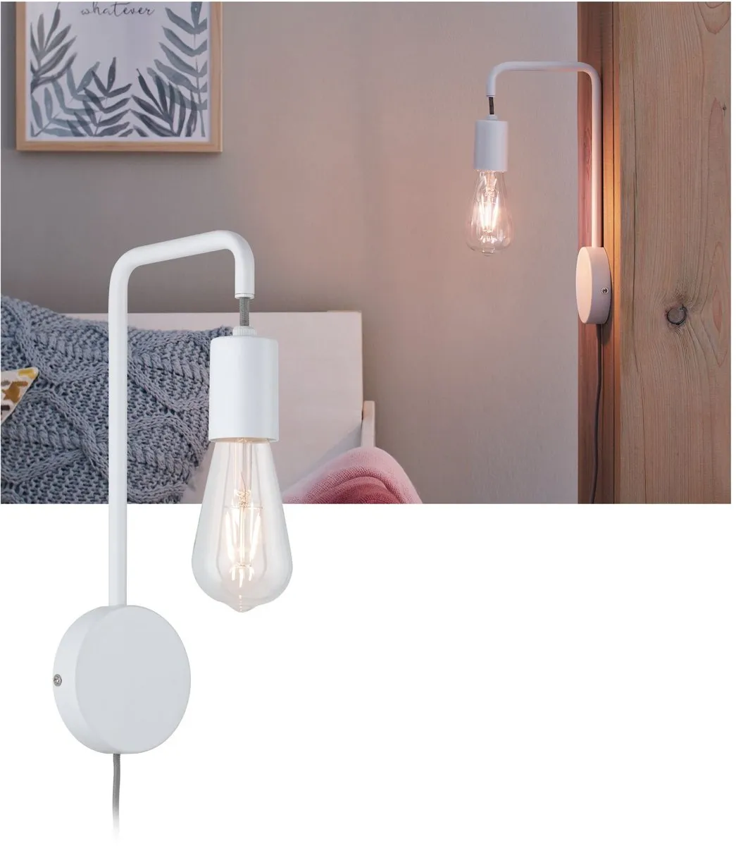 Paulmann Calvani Wandlamp E27 40W - Wit
